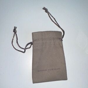 David Yurman Brown Drawstring Pouch